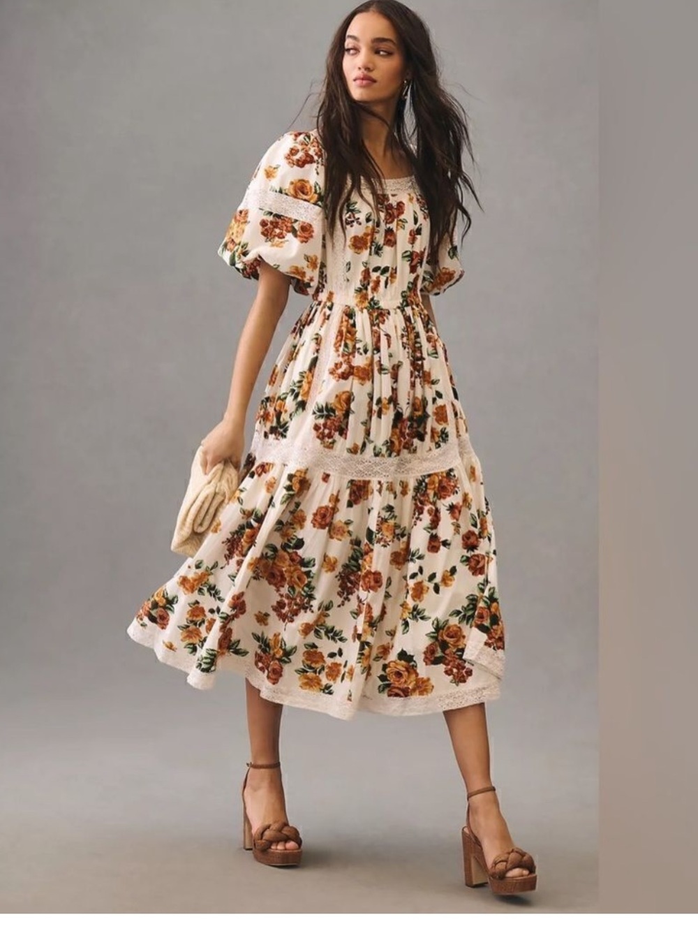 🔥 Mille Tiered Square-Neck Dress